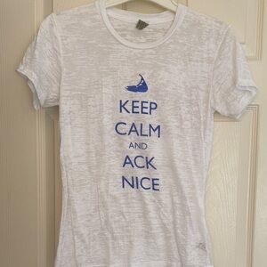 Nantucket Alternative White Short Sleeve Tee with Blue Whale Graphic